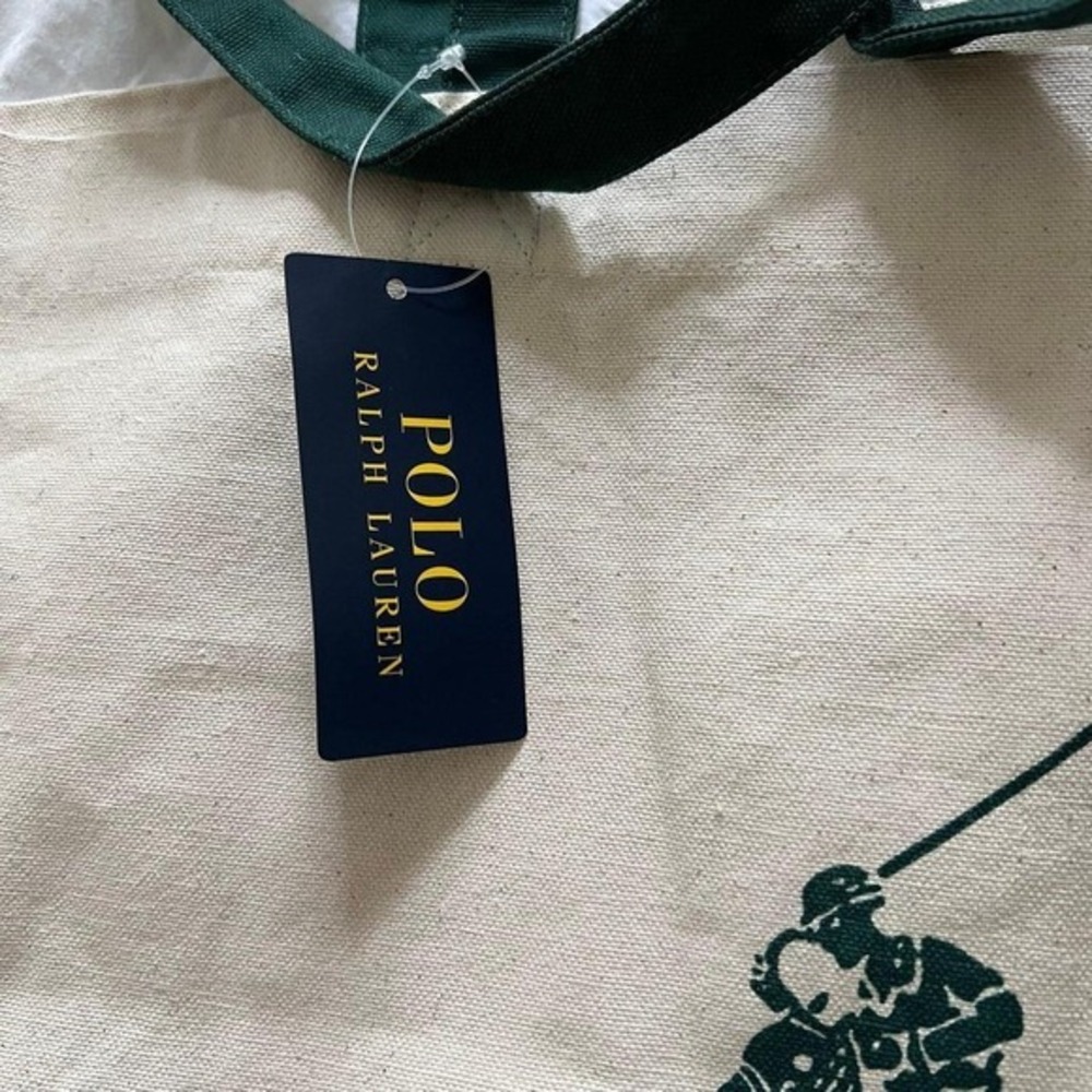 Ralph Lauren Canvas Tote Bag Large Capacity Limited‎ Edition Iconic Design NWT - Picture 3 of 6